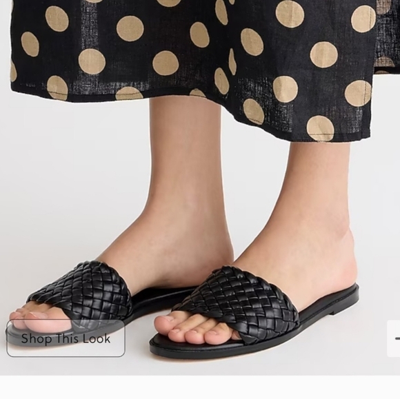 J. Crew Black Woven Leather Sandals - Picture 11 of 11
